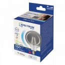 Spectrum LED Smart Leuchtmittel Globe G125 4,9W E27 Rauchglas 350lm 4000-6500K CCT Dimmbar App Google Alexa