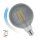 Spectrum LED Smart Leuchtmittel Globe G125 4,9W E27 Rauchglas 350lm 4000-6500K CCT Dimmbar App Google Alexa