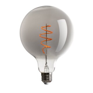 Spiral Birne LED Leuchtmittel Filament 100lm A60 E27 5W Rauchglas ext