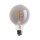 6 x LED Spiral Filament Leuchtmittel G95 Globe 5W E27 Rauchglas 130lm extra warmweiß 1800K DIMMBAR