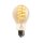 6 x LED Spiral Filament Leuchtmittel A60 Birne 5W E27 Rauchglas 100lm extra warmweiß 1800K DIMMBAR