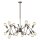 Wofi Pendelleuchte Carmona Braun Antik 12-flammig max. 12 x 25W E27 ohne Leuchtmittel verstellbar