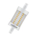 Osram LED Leuchtmittel Star Line 78mm 8W = 75W R7s klar FS warmweiß 2700K DIMMBAR