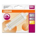 Osram LED Leuchtmittel Stab Superstar Line 15W = 125W R7s klar FS 118mm warmweiß 2700K DIMMBAR