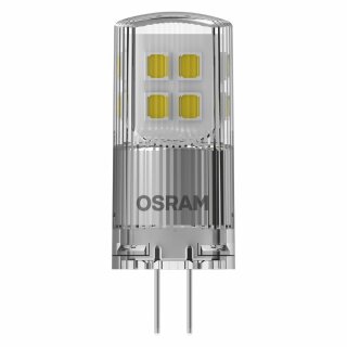 Osram LED Leuchtmittel Stiftsockellampe 2W = 20W G4 klar 12V 200lm FS warmweiß 2700K 320° DIMMBAR