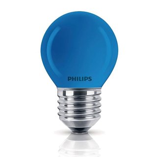 Philips Tropfen Glühbirne 15 Watt E27 blau Glühlampe Deco Glühbirnen Kugel