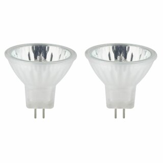 2 x Paulmann Halogen Reflektor Leuchtmittel 20W GU4 12V Silber satiniert MR11 warmweiß dimmbar