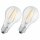 2 x Bellalux LED Filament Leuchtmittel CLA60 Birnenform 7W = 60W E27 klar 806lm warmweiß 2700K FS