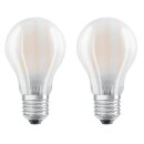 2 x Osram LED Filament Leuchtmittel Classic A60 Birne 11W = 100W E27 matt 1521lm FS warmweiß 2700K