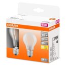 2 x Osram LED Filament Leuchtmittel Classic A60 Birne 11W = 100W E27 matt 1521lm FS warmweiß 2700K