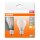 2 x Osram LED Filament Leuchtmittel Classic A60 Birne 11W = 100W E27 matt 1521lm FS warmweiß 2700K