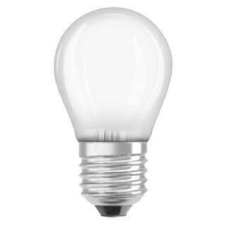 Osram LED Filament Leuchtmittel Tropfen 4,5W = 40W E27 matt 470lm Tageslicht 6500K kaltweiß