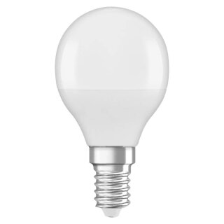 Osram LED Leuchtmittel P45 Tropfen 5,5W = 40W E14 matt 470lm Tageslicht 6500K kaltweiß