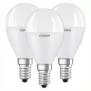 3 x Osram LED Leuchtmittel Classic P Tropfen 7W = 60W E14 matt 806lm warmweiß 2700K