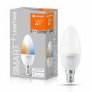 Ledvance LED Smart+ Leuchtmittel Kerze 4,9W = 40W E14 matt 470lm Tunable White 2700K-6500K Dimmbar App Google Alexa WiFi