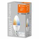 Ledvance LED Smart+ Leuchtmittel Kerze 4,9W = 40W E14 matt 470lm Tunable White 2700K-6500K Dimmbar App Google Alexa WiFi