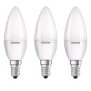 3 x Osram LED Leuchtmittel Kerzen 5,5W = 40W E14 matt...