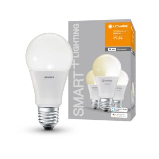 3 x Ledvance LED Smart+ Birne A60 9W = 60W E27 matt 806lm warmweiß 2700K Dimmbar App Google Alexa WiFi