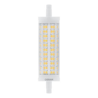 Osram LED Leuchtmittel Line Stab 118mm 17,5W = 150W R7s klar 2452lm warmweiß 2700K