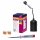 Ledvance Renovierungs-Set Osram LED Birne 8,5W = 60W E27 806lm warmweiß 2700K mit Baufassung Schwarz + Spannungsprüfer & Wago Klemmen