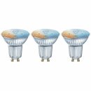 3 x Ledvance LED Smart+ Glas Reflektor PAR16 4,9W = 50W GU10 350lm Tunable White 2700K-6500K 45° Dimmbar App Google Alexa WiFi