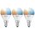 3 x Ledvance LED Smart+ Tropfen 4,9W = 40W E14 matt 470lm Tunable White 2700K-6500K Dimmbar App Google Alexa WiFi