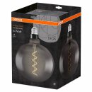 Osram LED Spiral Filament Leuchtmittel Vintage 1906 G200 Globe 5W = 12W E27 Rauchglas 110lm extra warmweiß 1800K