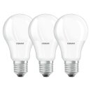 3 x Osram LED Leuchtmittel A55 Birnenform 4,9W = 40W E27 matt 470lm Tageslicht 6500K kaltweiß