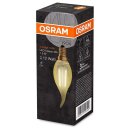 Osram LED Filament Vintage 1906 Windstoßkerze 1,5W = 12W E14 Gold 120lm extra warmweiß 2400K