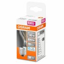 Osram LED Filament Leuchtmittel P45 Tropfen 4W = 40W E27 klar 470lm Tageslicht 6500K kaltweiß