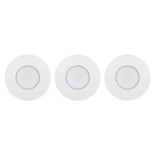 3 x Light Topps LED Einbauleuchte rund Weiß IP65 3 x 5,5W 345lm warmweiß 3000K