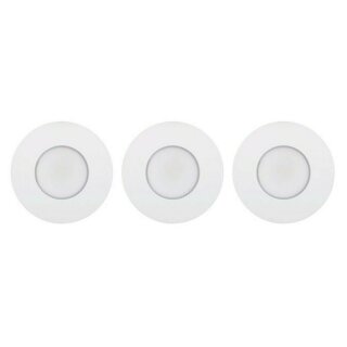 3 x Light Topps LED Einbauleuchte rund Weiß IP65 3 x 5,5W 345lm warmweiß 3000K