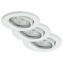 3 x Briloner LED Einbaustrahler Weiß 5,5W GU10...