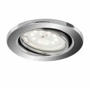 Briloner LED Einbaustrahler Chrom IP23 5W GU10 400lm...