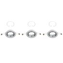 3 x Briloner Einbaustrahler Aluminium Ø8,6cm IP23...