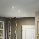 3 x Briloner LED Einbaustrahler Chrom IP23 3,5W GU10 350lm warmweiß 3000K schwenkbar