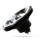 Spectrum LED Leuchtmittel Reflektor AR111 Schwarz 12W GU10 1100lm 840 Neutralweiß 4000K Spot 15°