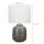 Paulmann Pauleen Tischleuchte Glowing Bloom Keramik Ø25cm Grau Weiß max. 20W E14 ohne Leuchtmittel mit Schalter