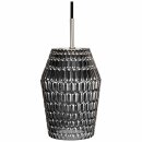 Paulmann Pauleen Pendelleuchte Crystal Sparkle Rauchglas/Schwarz rund Ø13cm max. 20W E27 ohne Leuchtmittel kürzbar