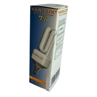 Varilux Energiesparlampe Röhre 7W = 40W E14 matt 300lm warmweiß 2700K