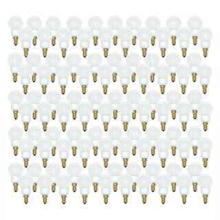 100 x LED Tropfen 1W E14 KLAR warmweiß 2700K 50lm...