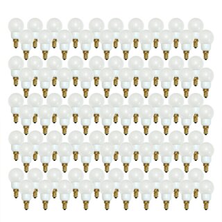 100 x LED Tropfen 1W E14 MATT warmweiß 2700K 50lm Kunststoff für Außeneinsatz