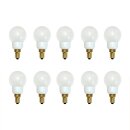 100 x LED Tropfen 1W E14 MATT warmweiß 2700K 50lm Kunststoff für Außeneinsatz