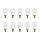 100 x LED Tropfen 1W E14 MATT warmweiß 2700K 50lm Kunststoff für Außeneinsatz