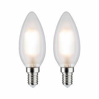 2 x NCC Licht LED Filament Kerzen 5W = 40W E14 matt 470lm warmweiß 2700K