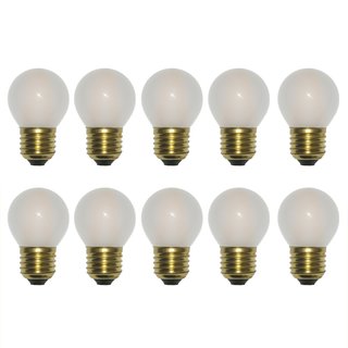 10 x LED Filament Tropfen Glühbirne 1W = 15W E27 MATT Glühlampe 80lm Glühfaden Warmweiß