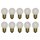 10 x LED Filament Tropfen Glühbirne 1W = 15W E27 MATT Glühlampe 80lm Glühfaden Warmweiß