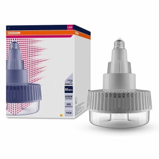 Osram LED Leuchtmittel HQI Highbay IP40 140W = 400W E40 klar 110V 20000lm Neutralweiß 4000K 120°