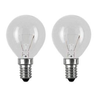 2 x Osram Classic P Glühbirne Tropfen 40W E14 klar 400lm warmweiß Glühlampe dimmbar