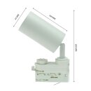 Spectrum 3-Phasen-Stromschiene Strahler Madara Optimo Weiß max. 35W GU10 ohne Leuchtmittel